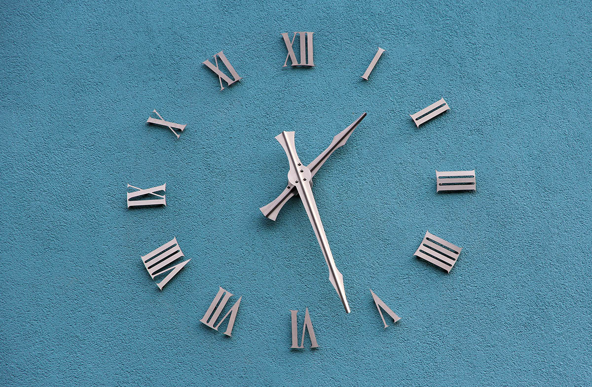 Stainless steel outdoor clock