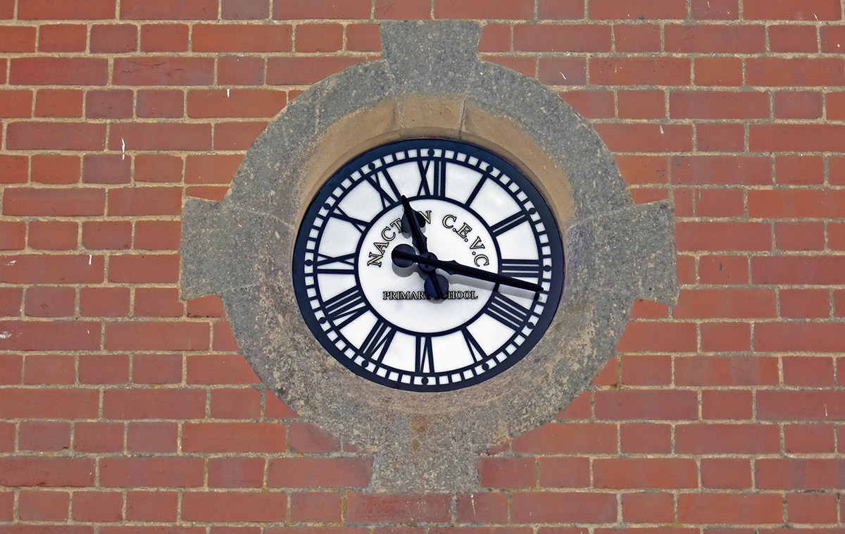 School Skeleton Clock