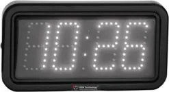 50mm Compact Digital Outdoor Clock - White