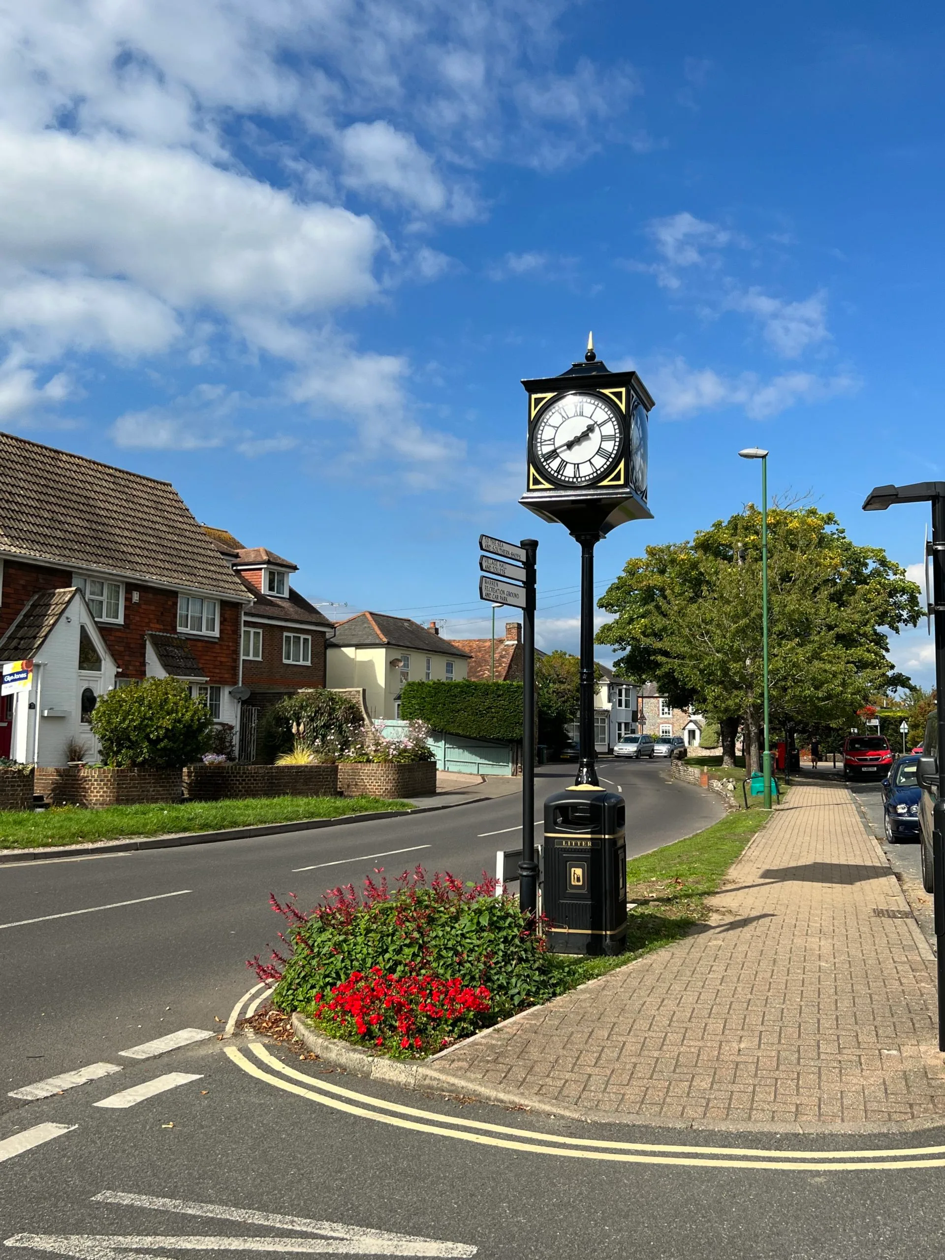 Four Sided Pillar Clock