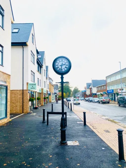 Two Sided Pillar Clock