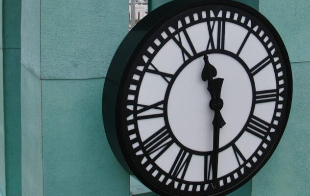 Skeleton Bezel Clock
