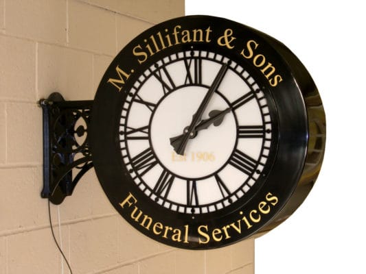 Double Sided Outdoor Clocks