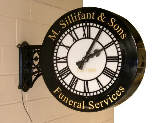 Double Sided Outdoor Clocks